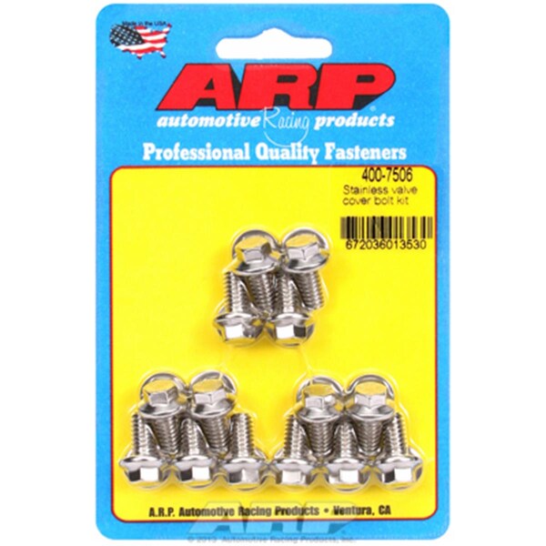 Arp Stamped Steel Covers, Stainless Steel, 12 Point Valve Cover Bolt Kit A14-4007506 - main